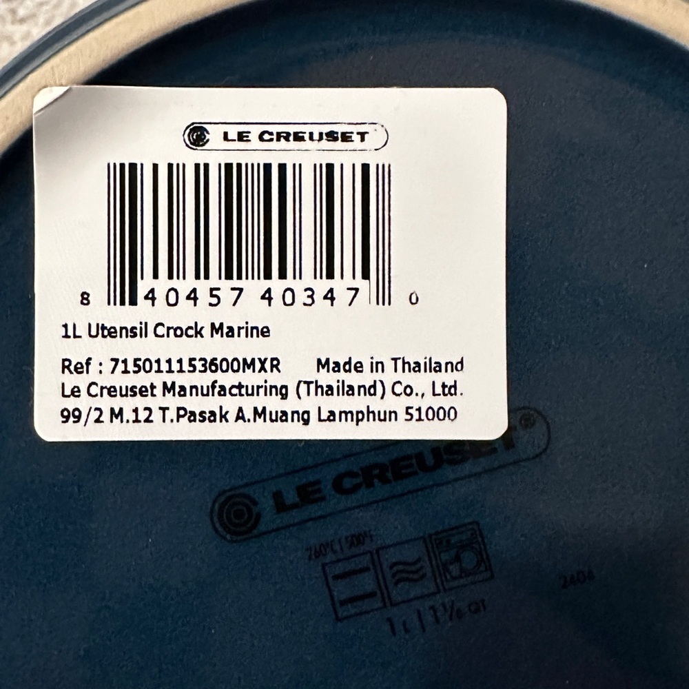 NEW Le Creuset Utensil Crock in ‘Marine’ Blue - Picture 4 of 4